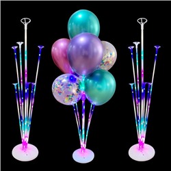 Подставка для воздушных шаров световая на 7 шаров, 24-1025