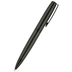 Ручка автоматическая шариковая 1.0мм "SORRENTO" синяя, металлический черный матовый корпус 20-0247 Bruno Visconti