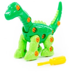 Конструктор-динозавр "Диплодок" (35 элементов) (в пакете), арт.76724