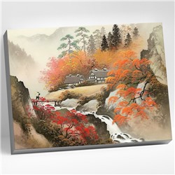 Картина по номерам 40 × 50 см «Японский пейзаж» 23 цвета