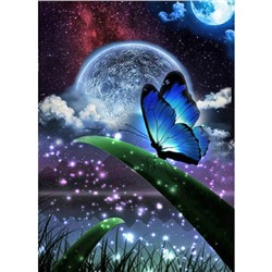 Алмазная мозаика «Лунная бабочка» 30 × 40 см