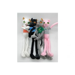 Мягкая игрушка "Кошка"с длинными лапками /53см./ розовая, 22-934