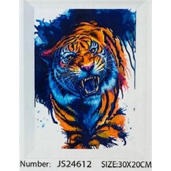 Алмазная мозаика на подрамнике /20х30см./, "Тигр" арт.JS24612, 24-664