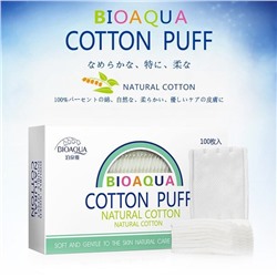 (Помята коробка) Хлопковые подушечки BIOAQUA Cotton Puff, 100 шт.