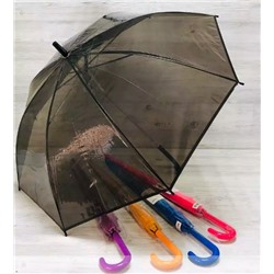 Зонт-трость женский п/авт прозрачный   22-604