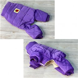 Комбинезон для собак тёплый на флисе, фиолетовый /размеры: S.M.L.XL.XXL/