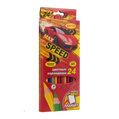 Limpopo Набор цветных карандашей Max Speed 24 шт