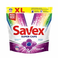 Savex. Концентрированное средство для стирки цветного белья в капсулах Color 42шт Т 6902
