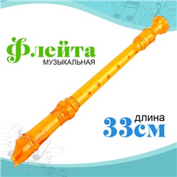 Игрушка музыкальная «Флейта», МИКС