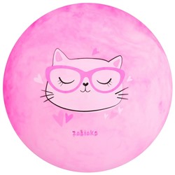 Мяч детский ZABIAKA «Кошечка в очках», d=22 см, 60 г