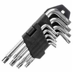 Silapro. Набор ключей с профилем TORX в пластиковом подвесе 9 предметов 195-061