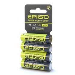 Элемент питания EPILSO R6/AA 4 Shrink Card 1.5V (60/1200) EPB-R6-4SC EPILSO