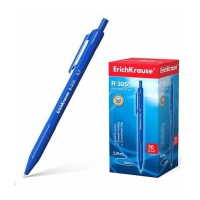 КС-Ручка автоматическая шариковая 0.7мм 39055 R-305 синяя Erich Krause {Китай}