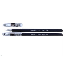 Ручка гелевая, черная "LEXY SOFT" (М-5506)