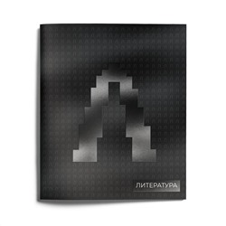 Тетрадь 48 листов линия JUST BLACK V2 Литература мелованный картон твин-лак