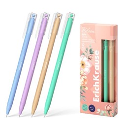 Ручка шариковая Slim Stick Pastel Bloom синяя 0.7мм 61047 Erich Krause
