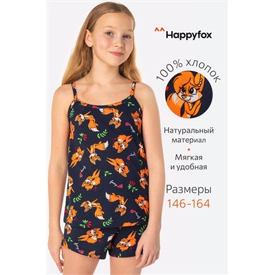 Пижама для девочки Happy Fox