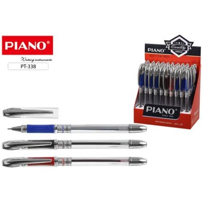Ручка шариковая масляная "PIANO Maxriter" 0.5мм дисплей (3 цвета :35-син,10-чер,5-красн.) PT-338 отгрузка кратно 50 Piano