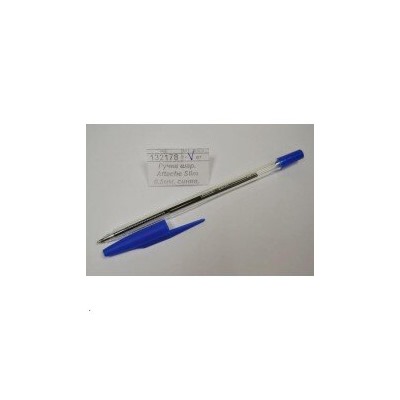 Ручка шариковая Attache Slim 0.5мм, синяя, 434191 *50/2000