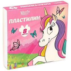 Пластилин 8 цветов 120 г "Минни и Единорог"