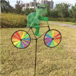 Ветерок-декор садовый большой " Черепаха " на велосипеде, (55-24)