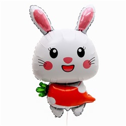 Шар фольгированный 33" «Кролик с морковкой»
