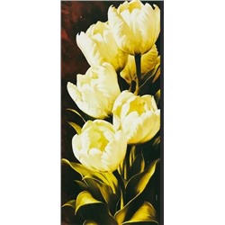 Алмазная мозаика /22х40см./, "Белые тюльпаны" арт.YCGH1003, 18-227