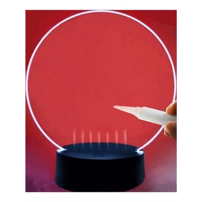 Светильник-ночник Рисуй светом (3D,14*18см, с маркером и пультом, USB, черный, в коробке) СНМ-4767, (ООО "МИЛЕНД")