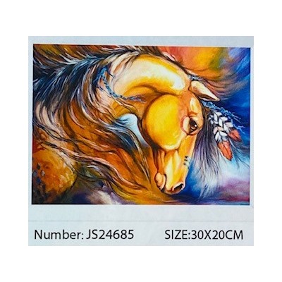 Алмазная мозаика на подрамнике /20х30см./, "Лошадь" арт.JS24685, 24-666