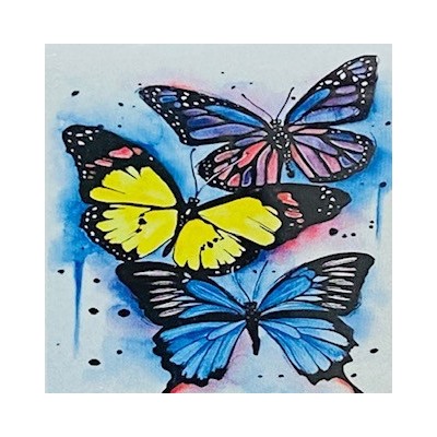 Алмазная мозаика /30х40см./, "Бабочки" арт.GD75428, 24-488
