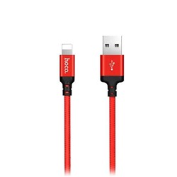 Кабель USB - Apple lightning Hoco X14 Times Speed для iPhone 5 (100 см) (red/black) 85396