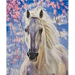 Алмазная мозаика /40х50см./, "Белая лошадь" арт.GC72543, 24-514