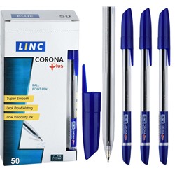 Ручка шариковая 0,7 мм синяя ,LINC Corona Plus