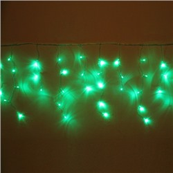 Гирлянда для дома БАХРОМА ш1,5м* в30/50см 48 ламп LED, прозрачн.провод, 8 реж, IP-20, Зеленый