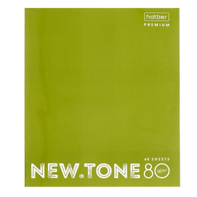 Тетрадь 48л кл NEWtone PASTEL Олива, обл мел карт, гл лам, бл 80 г/м2