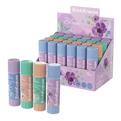 Клей-карандаш 13г ErichKrause EasyStick "Pastel Bloom" PVP, экономичный расход, микс