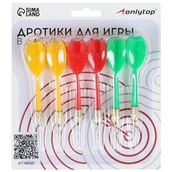 Стрелы для дартса ONLYTOP, 6 шт.