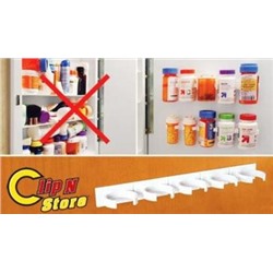 Универсальный кухонный органайзер Clip n Store для шкафов и холодильников (на 20 позиций), Акция!