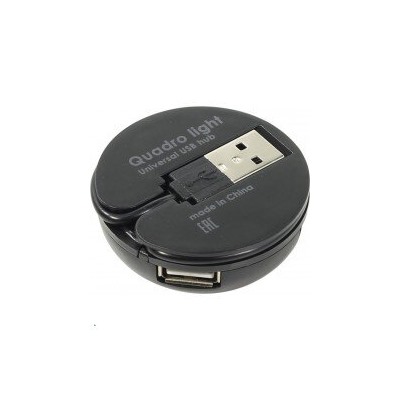 *USB разветвитель DEFENDER QUADRO LIGHT USB2.0, 4 порта, подсветка