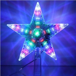 Фигура светодиодная ЗВЕЗДА ДЛЯ ЁЛКИ "Луч" 28 ламп LED, 17,5 см, Мультицвет