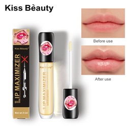 (ЗАМЯТА КОРОБКА) Блеск для увеличения губ Kiss Beauty Lip Maximizer