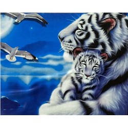 Алмазная мозаика /40х50см./, "Тигры белые" арт.LTH0600, 17-261