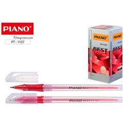 Ручка шариковая масляная PT-1157 "Piano BEST" 0.5 мм красная Piano