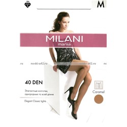 Капроновые колготки MILANI женские 40 Den Caramel