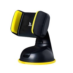 Держатель автомобильный Hoco CA5 Sucking disc mobile holder (black/yellow) 73339
